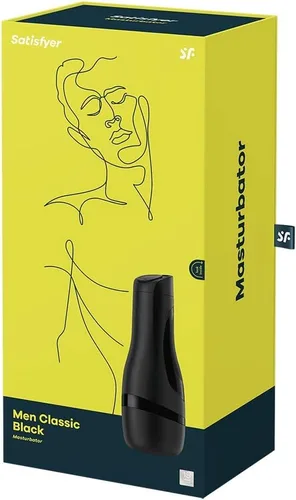 Vista 2 de Satisfyer Masturbador clásico para hombre, copa de masturbación masculina, vagina de bolsillo, Stroker, realista, texturizado, incluye inserto