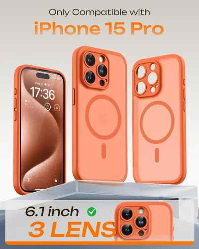 Vista 819 de TOCOL Funda para iPhone 11, compatible con Magsafe, protección completa de cámara, imanes integrados, protección contra caídas, funda translúcida