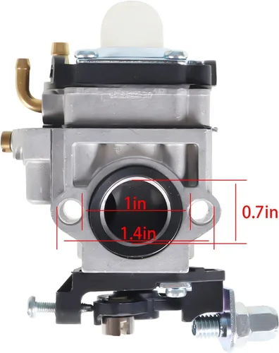 Vista 2 de munirater Repuesto de carburador para motor Earthquake 43cc E43 E43CE E43WC Auger MD43 WE43 WE43E WE43CE Edger Powermate PEA438 PCV43 Cultivador