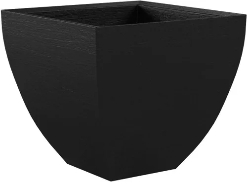 Vista 4 de Tusco Products MSQ16BK - Maceta cuadrada moderna para jardín, 16 pulgadas, color negro