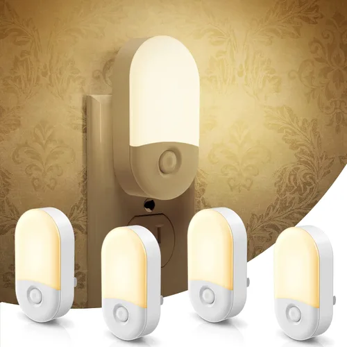 Vista 11 de L LOHAS LED Luces nocturnas enchufables a la pared, [2 unidades] Luz nocturna LED regulable con sensores de luz, luces nocturnas de brillo ajustable