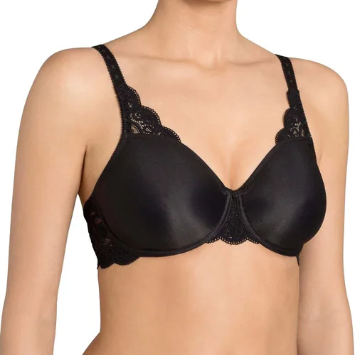 Vista 2 de Triumph Amourette 300W01con aros Full Cup brasier No Acolchado Suave playera, Cobertura total, Negro