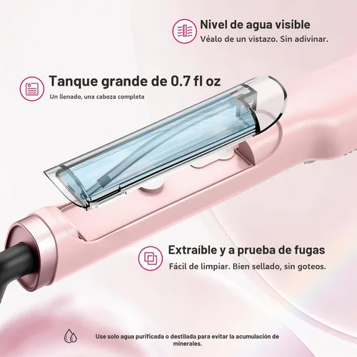 Vista 3 de Lanvier Cepillo alisador de vapor, sin encrespamiento de una pasada