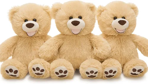 Vista 19 de MorisMos 10 Osos de Peluche a Granel para Baby Shower, Osos de Peluche Lindos de 14 Pulgadas Animales de Peluche de Felpa, Pequeños Osos de Peluche
