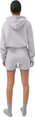 Vista 3 de ellos Pantalón corto de forro polar de talla grande para mujer con cordón en la cintura