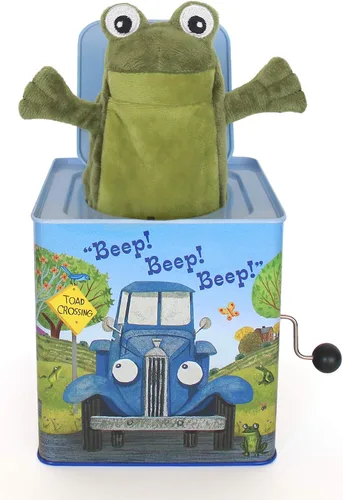 Vista 2 de YOTTOY Little Blue Truck Collection Little Blue Truck Jack-in-The-Box - Juguete de peluche infantil con música, 5.5 x 5.5 x 5.5 pulgadas