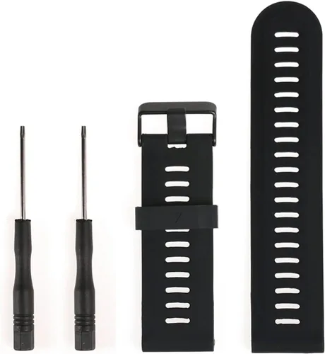 Vista 4 de Correa de silicona suave de repuesto para Garmin Fenix 3 / Fenix 3 HR GPS reloj con herramientas accesorios de reloj 1