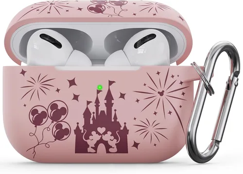 Vista 8 de Funda grabada de dos tonos compatible con Apple AirPods Pro de 2ª generación de 1ª generación, funda protectora completa de silicona para AirPods