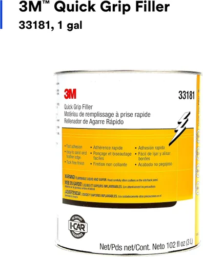 Vista 2 de 3M Relleno de agarre rápido 33181, resistente a las manchas, sin pegajosidad, duradero, 1 galón
