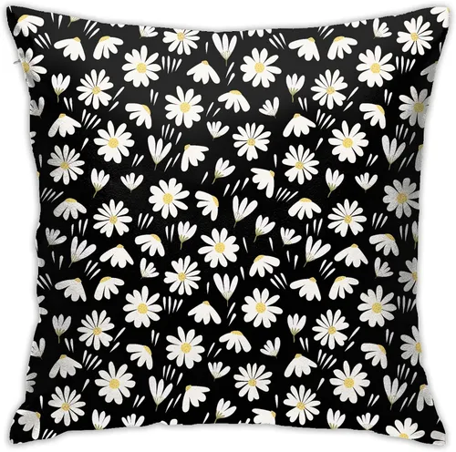 Vista 17 de Fundas de almohada con estampado de vaca y leche blanca y negra de 18 x 18 pulgadas, funda de almohada para dormitorio, sofá, funda de almohada