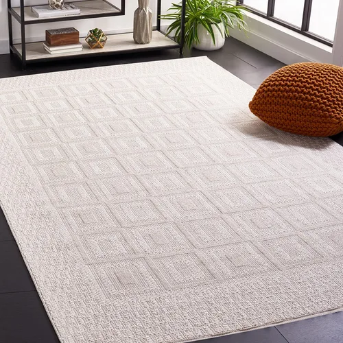 Vista 11 de SAFAVIEH Trends Collection - Alfombra para pasillo, 2 pies 2 pulgadas x 8 pies, color beige y marfil, diseño texturizado moderno, no desprende