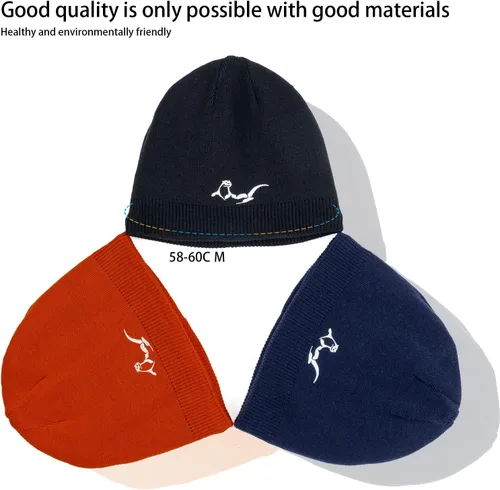 Vista 3 de OTTERSHELL Gorro impermeable de invierno para hombre, mujer, suave, cálido, unisex, con puños, para hombre y mujer