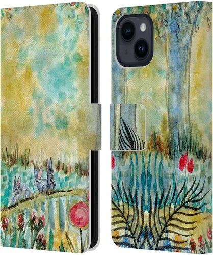 Vista 11 de Head Case Designs Officially Licensed Wyanne Half Light Nature 2 Leather Wallet Case Compatible with Apple iPhone 15