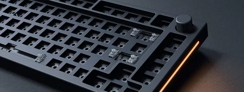 Vista 7 de Glorious Teclado mecánico para juegos - Serie GMMK Pro - Teclado personalizado - Teclado intercambiable en caliente TKL - Barebones - Teclado RGB