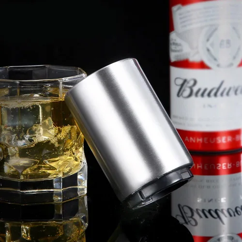 Vista 3 de Abrebotellas de cerveza Anbers con tapa magnética de acero inoxidable, 6