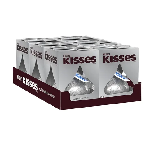 Vista 3 de HERSHEY'S KISSES - Dulces de chocolate con leche, regalo, cajas de 7 onzas (6 unidades)