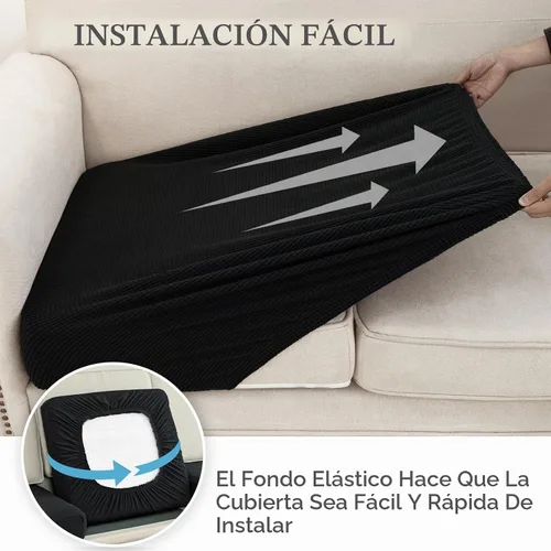 Vista 5 de LA MEACK Funda de Cojín de Sofá Funda de Cojín de Asiento Funda Elástica para Sillón Fundas Separadas para Sofá Seccional Protector de Muebles