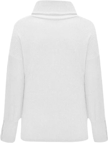 Vista 4 de Oversized Sweater Vest for Women 2023 Fall Collar Batwing Long Sleeve V Neck Cozy Knit Elegant Pullover Jumper Top