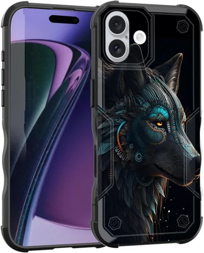Vista 66 de Funda para iPhone Air, [doble capa] [protección contra caídas de grado militar de 10 pies] Funda resistente a prueba de golpes para iPhone Air