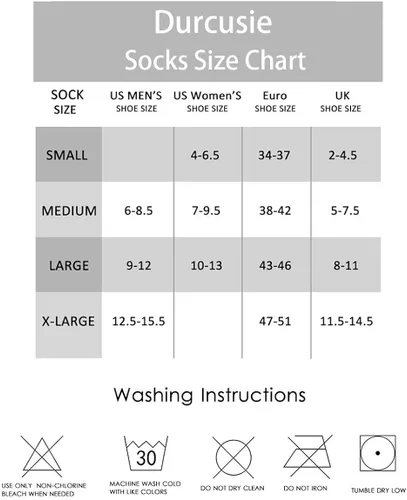Vista 7 de Durcusie 10 pares de calcetines de algodón para hombre que absorben la humedad