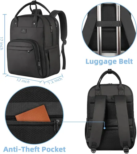 Vista 7 de MATEIN Bolsa de mensajero para hombre, bolsa cruzada de 15.6 pulgadas, mochila de trabajo, mochilas de viaje médicas acolchadas impermeables