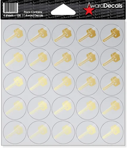 Vista 4 de Award Decals Sledgehammer (negro sobre transparente)