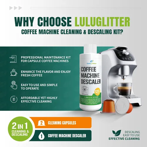 Vista 2 de Cápsula Cafetera Limpiador y Descalcificador 2 USO k-cup Fácil y Potente