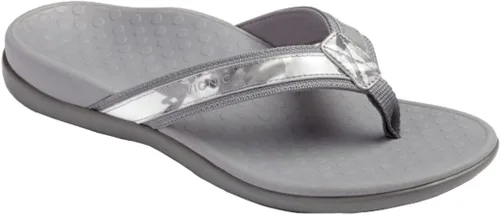 Vista 10 de Vionic sandalias tipo flats para mujer Cuero Camo Negro