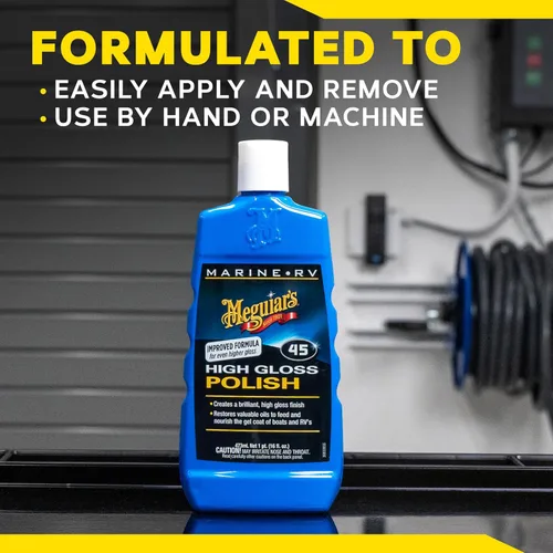 Vista 9 de Meguiar's M4516 pulidor y potenciador de brillo para barcosautocaravanas 16 oz