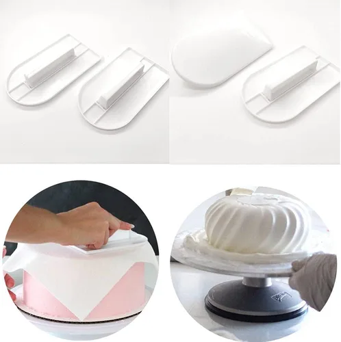 Vista 4 de 2 piezas para decoración de tartas de glaseado suave para fondant, decoración de tartas de 5.1 x 3.1 in