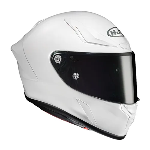 Vista 2 de Casco de moto HJC RPHA 1N sólido con visera Pinlock HJ-35, aprobado por DOT (Blanco, X-Large)