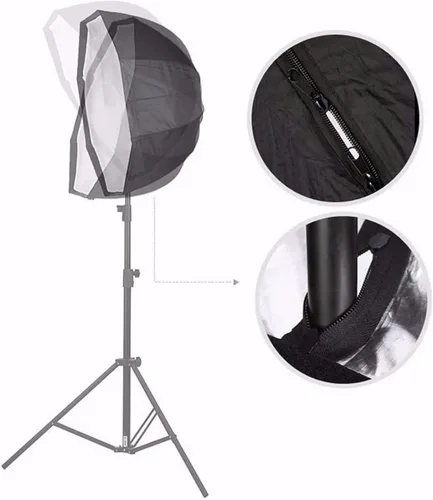Vista 7 de Kit de Reflector de Paraguas Octogonal Godox SB-UBW, 32"/80cm, con Bolsa de Transporte para Retrato o Fotografía de Producto