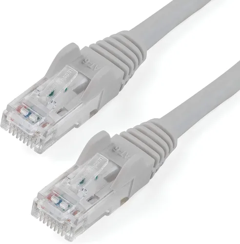 Vista 10 de StarTech Cable Ethernet CAT6 de 6 pulgadas – Cable Ethernet CAT 6 Gigabit amarillo -650 MHz 100 W PoE RJ45 UTP Network/Patch Cord Snagless w/Strain