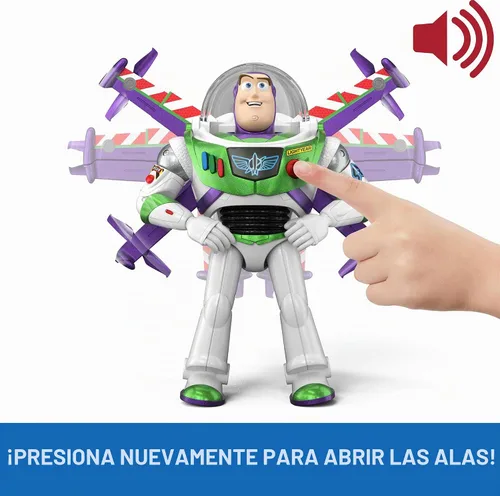 Vista 4 de Mattel Disney y Pixar Toy Story 5 Modo de vuelo Hi-TechBuzz Lightyear