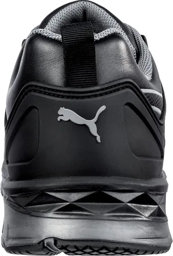 Vista 4 de PUMA velocidad de seguridad 2.0 negro bajo ASTM SD seguridad zapatos dedo del pie de metal libre fibra de vidrio puntera antideslizante hombres