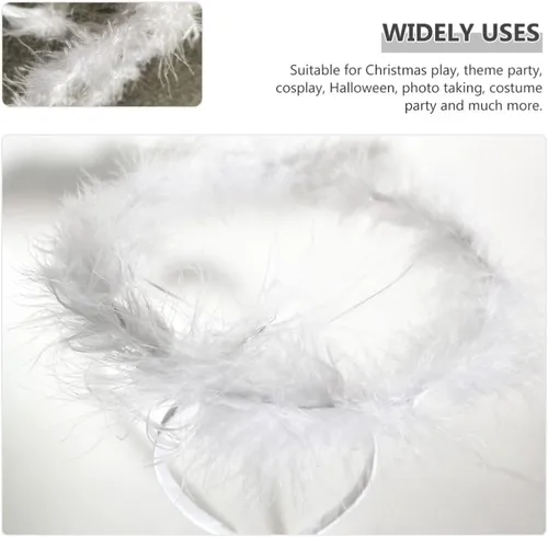 Vista 4 de Gatuida 20 diademas de ángel con halo de ángel, pieza de pelo con halo de ángel, accesorios de disfraz de cosplay para niñas, recuerdos de fiesta