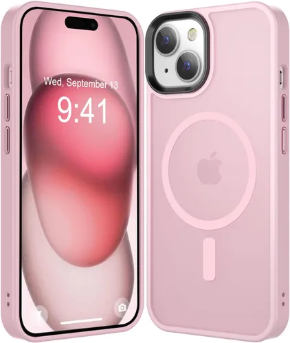 Vista 42 de Fuerte magnético para iPhone 11, compatible con Magsafe, [resistente a caídas de 13 pies] Funda trasera translúcida mate con sensación de piel