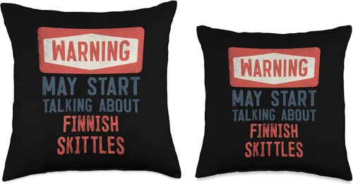 Vista 3 de Check out my Finnish Skittles Shirts Warning May Start Talking About Finlandish Skittles - Almohada de 16 x 16 pulgadas, multicolor