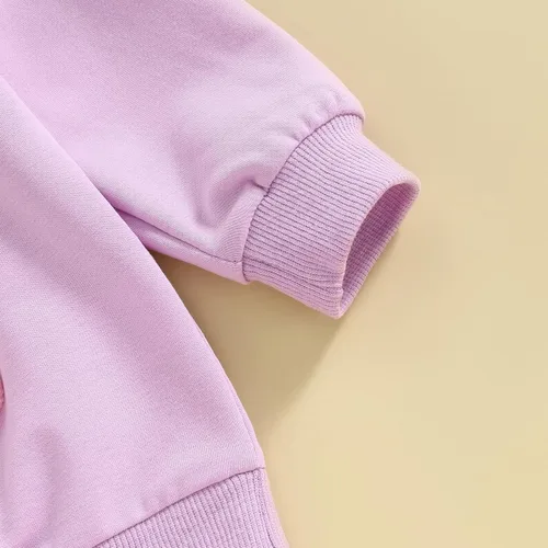 Vista 108 de Traje de San Valentín para bebé, niña, niño, traje de San Valentín, sudadera de manga larga con estampado de corazón