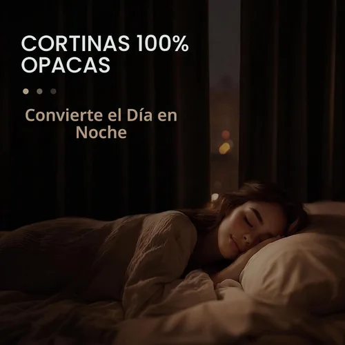 Vista 2 de 100% Blackout Shield Cortinas opacas de lino para dormitorio de 54 pulgadas de largo, con pestaña trasera, bolsillo para barra, cortinas para sala