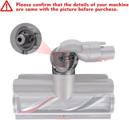 Vista 3 de Rueda de bola + conector de cabeza de aspiradora de repuesto compatible con Dyson V10 V11 V15 100W accesorios de cabezal limpiador de alto par