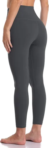 Vista 3 de YUNOGA - Pantalones de yoga ultrasuaves de talle alto y sin costuras para mujer, con control de abdomen