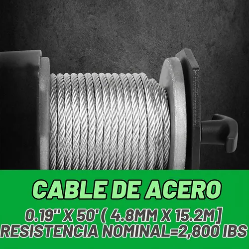 Vista 6 de Cabrestante de 2000 libras para ATV, con cable de acero, cabrestante ATV con interruptor de control remoto manual con cable, impermeable IP65