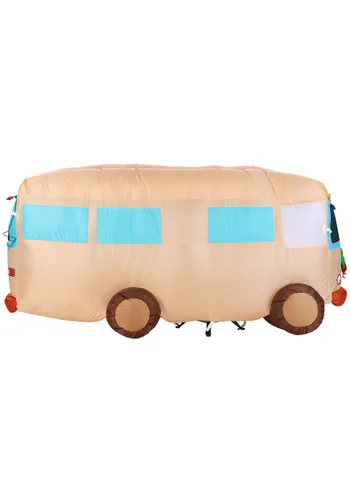 Vista 6 de Decoración Inflable de RV de Vacaciones de Navidad de 4 Pies Multicolor