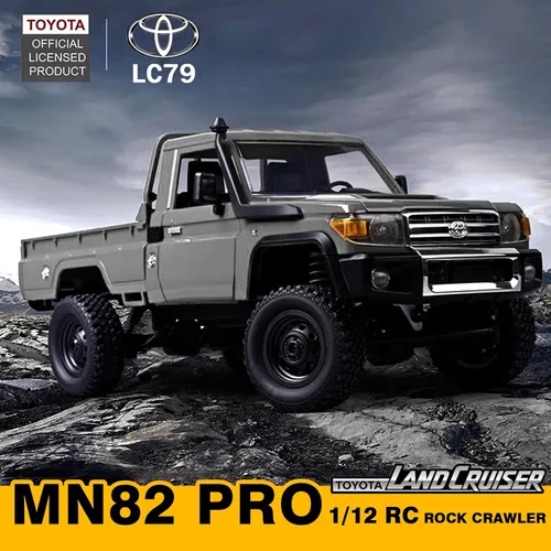 Vista 2 de ARRIS MN82 PRO 1/12 Toyota LC79 RC Rock Crawler 4WD RTR Truck Mn82pro-plata