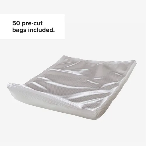 Vista 6 de Anova Culinary Bolsas para selladora al vacío de precisión (precortadas), transparentes