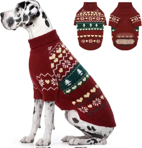 Vista 56 de IECOii Suéter de perro salchicha de cuello alto para perros pequeños, medianos y hembras, elástico y transpirable, abrigo de punto cálido, para Negro