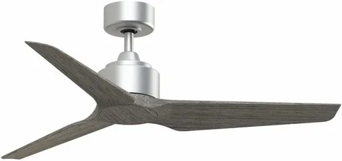Vista 14 de Fanimation TriAire Custom 48 In Ceiling Fan, Black, Black Blades Light kit sold separately. Damp rated for indoor/outdoor use. Remote included.