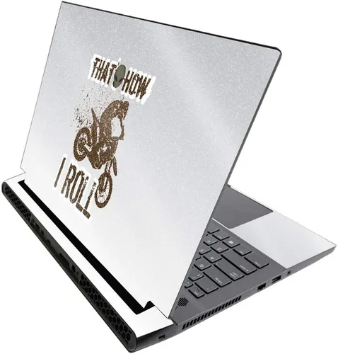 Vista 54 de MightySkins - Skin brillante con purpurina para Alienware M17 R3 (2020) y M17 R4 (2021) - Diversión de los años 90 Acabado duradero con purpurina