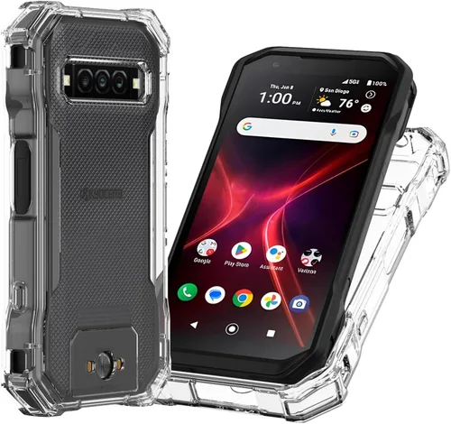 Vista 10 de Ailiber Funda para Kyocera DuraForce Pro 3, con protector de pantalla, protección de estructura de doble capa, esquinas a prueba de golpes